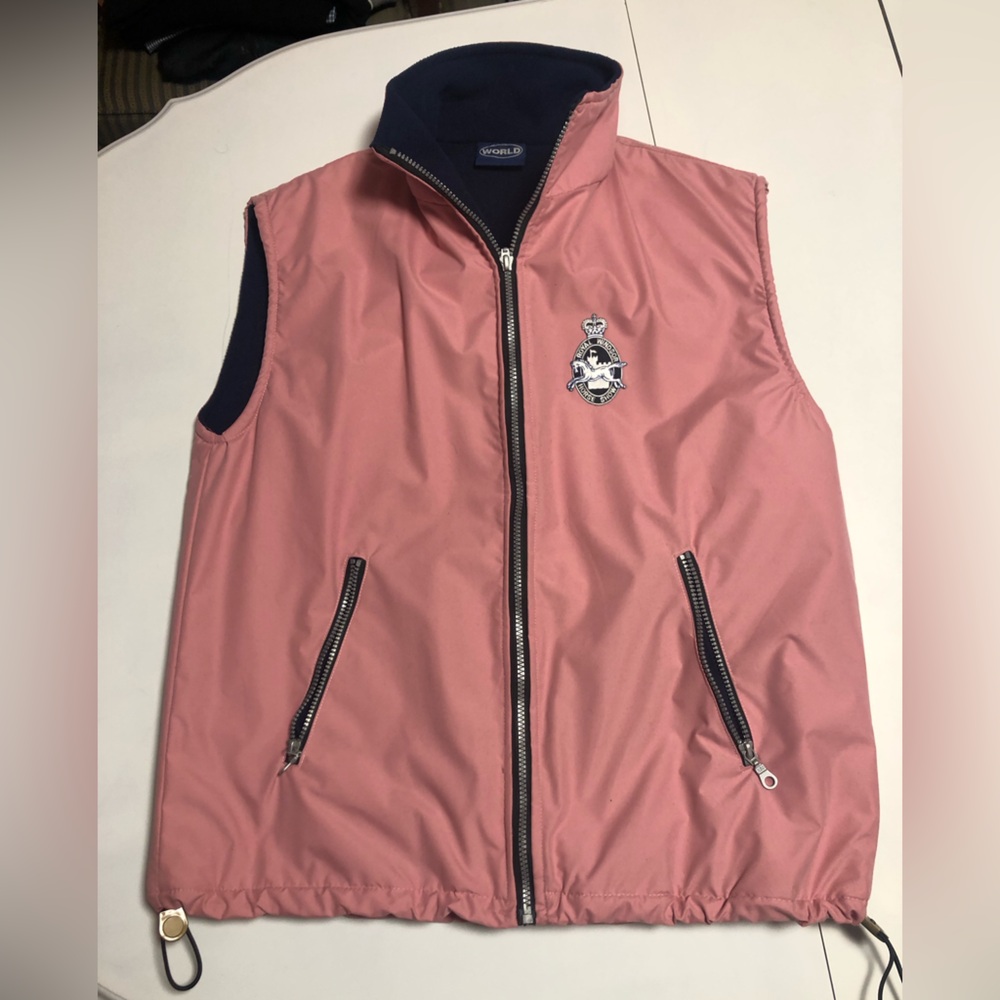 Royal Windsor Horse Show dusty rose fleece lined vest